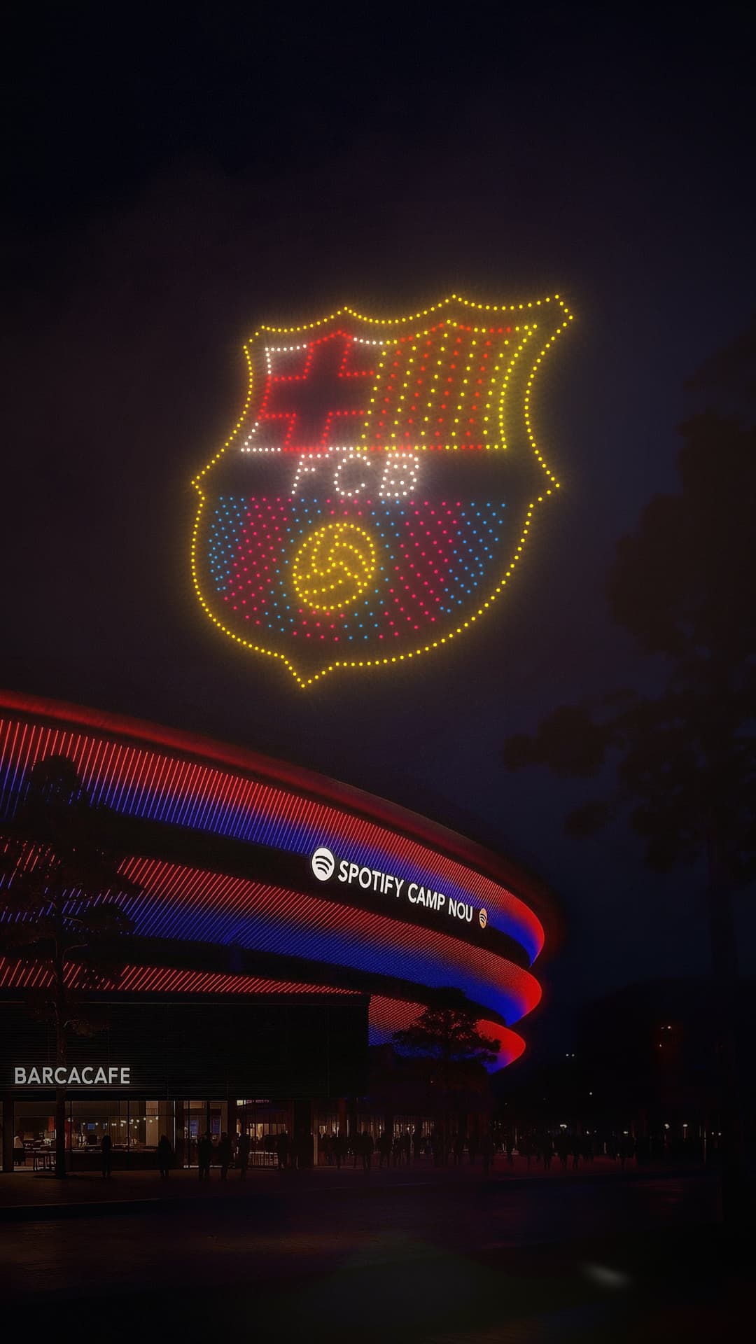 FC Barcelona drone show